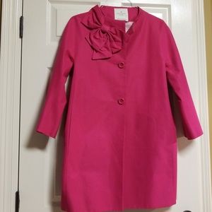 Kate spade pink bow coat